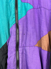 Vintage 90s Nike Flight Purple & Teal Windbreaker