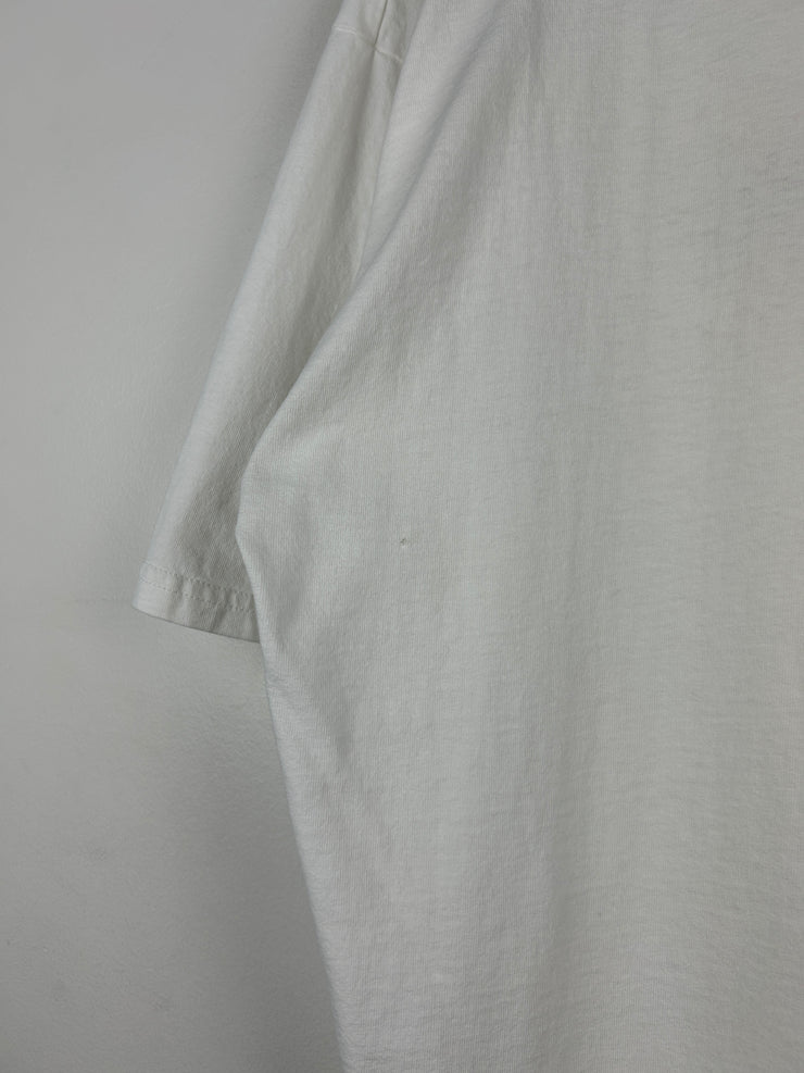 Vintage 90s NFL Russell Athletic Pittsburgh Steelers Embroidered White Tee