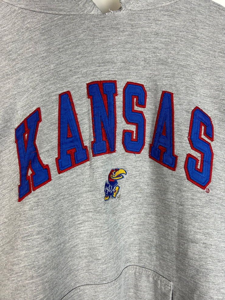 Vintage Y2K Kansas University Grey Hoodie