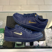 Jordan 1 Low Method Of Make Midnight Navy Metallic Gold