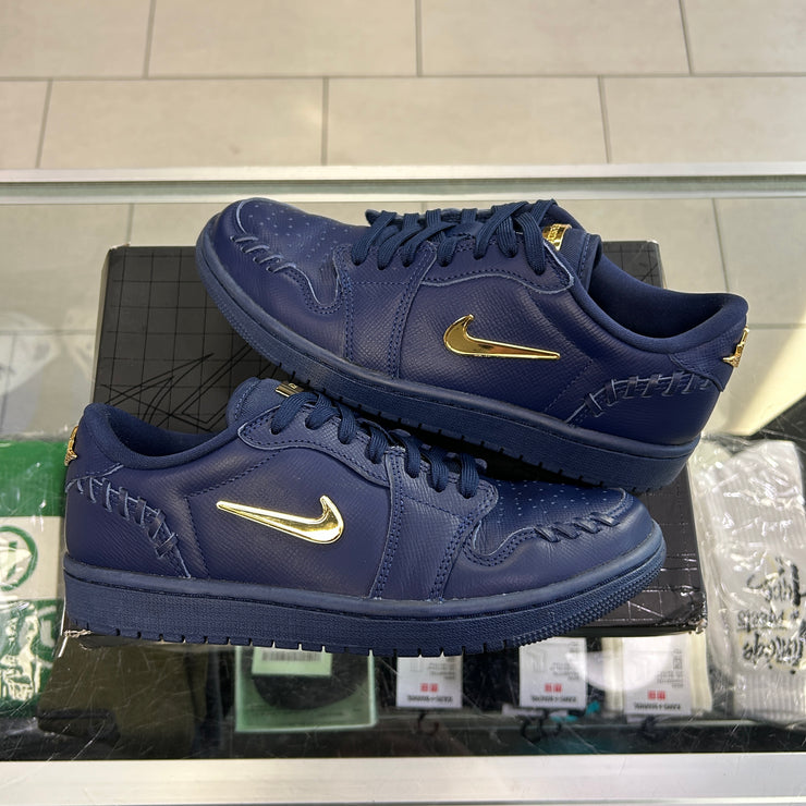 Jordan 1 Low Method Of Make Midnight Navy Metallic Gold