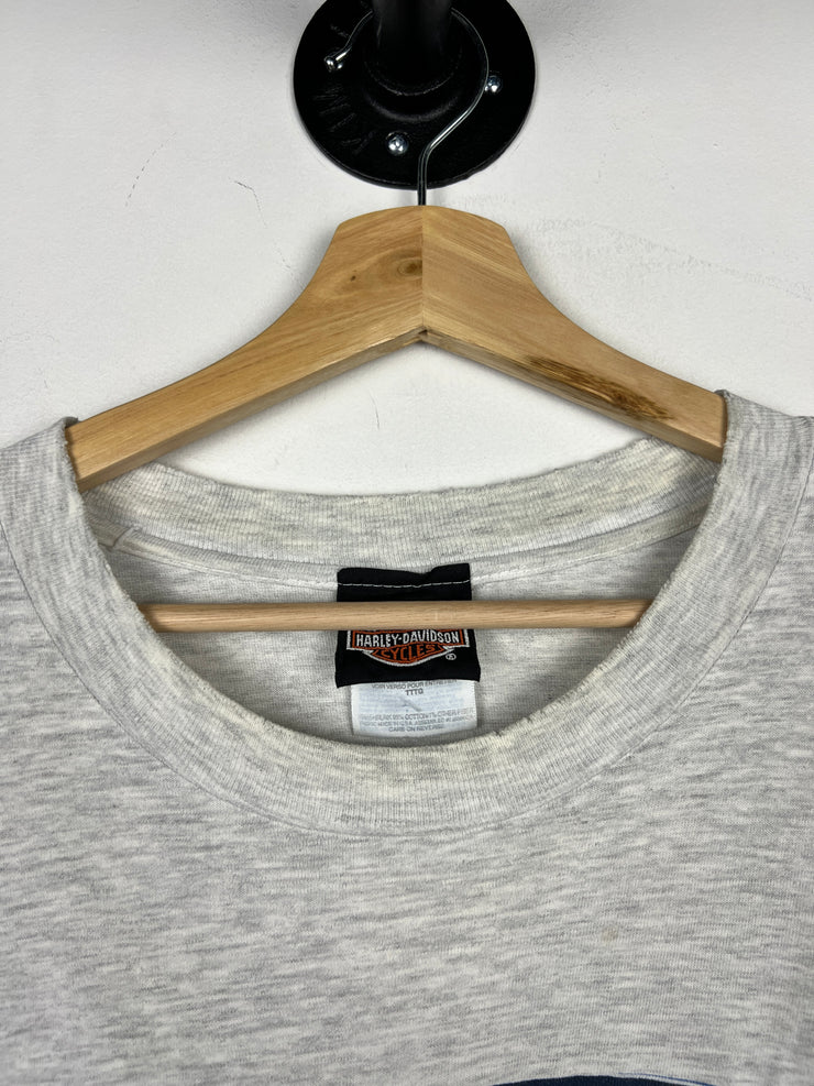 Vintage 90s Harley Davidson If I Have To Explain Grey Tee