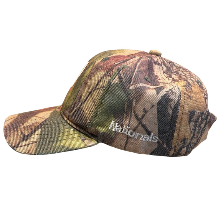 Vintage MLB Washington Nationals Real Tree Camo Strapback Hat