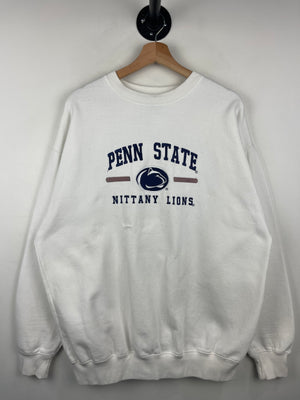 Vintage Penn State Nittany Lions Embroidered White Crewneck