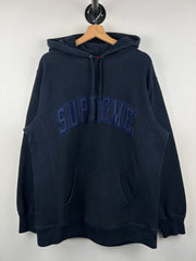 Supreme Arc Logo Navy Hoodie