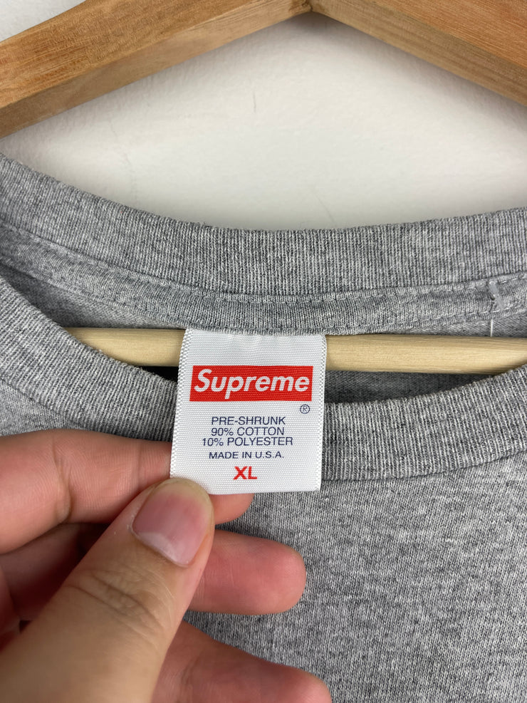 Supreme SS18 Jellyfish Heather Grey Tee