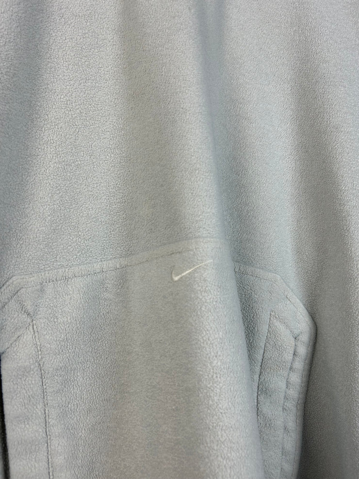 Vintage Y2K Nike Pocket Swoosh Fleece White Hoodie