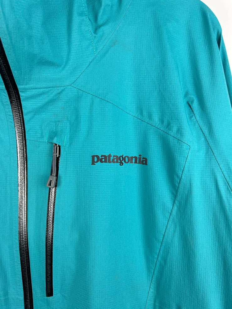 Vintage Patagonia Teal Hooded Light Shell Jacket