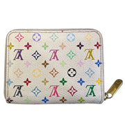 Louis Vuitton Murakami White Zippy Wallet