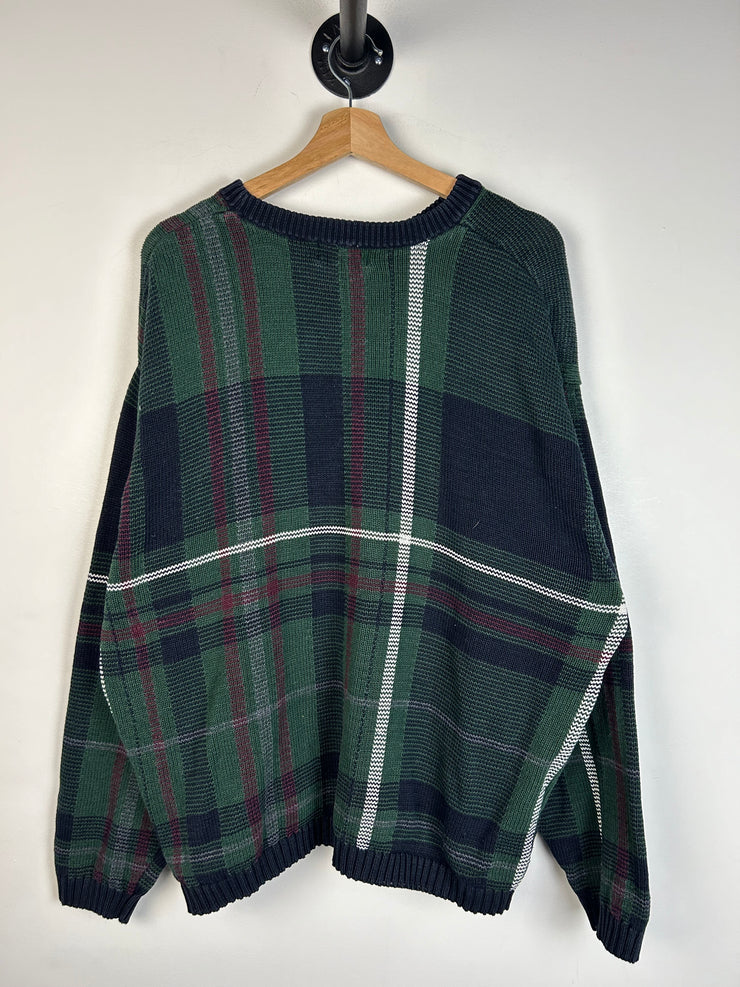 Vintage Y2K Trader Bay Green Knit Sweater