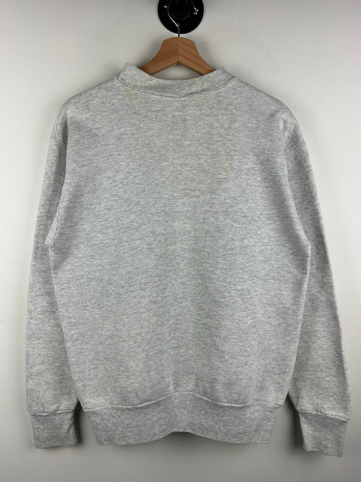 Vintage 90s Dog Art Grey Crewneck