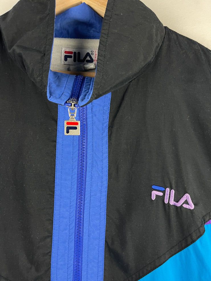 Vintage 90s Fila Blue & Black Windbreaker