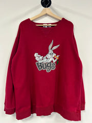 Vintage 1999 Looney Tunes Bugs Bunny Red Crewneck