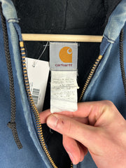 Vintage Carhartt Active Faded Navy Hooded Work Jacket J04 NVY