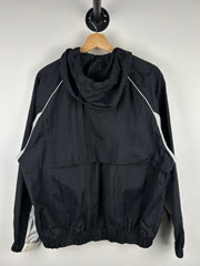 Vintage 90s Nike Mini Swoosh Black Hooded Windbreaker