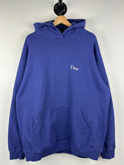 Dime Embroidered Spellout Navy Hoodie