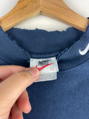Vintage 90s Nike Golf Swoosh Mock Neck Navy Long Sleeve