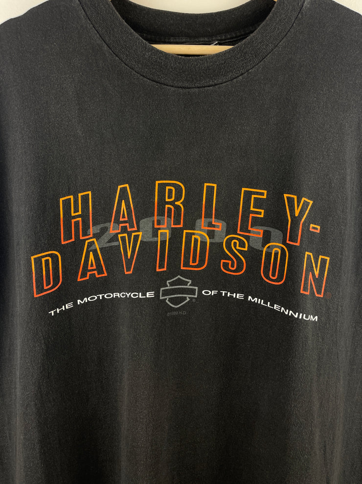 Vintage 90s Harley Davidson Ohio Black Tank Top