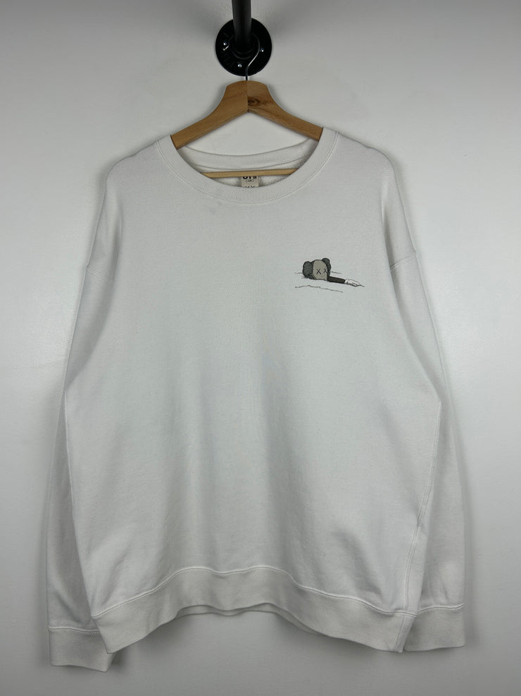 Kaws Swimming Cream Crewneck