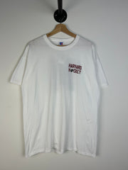 Vintage 90's Russell Harvard Hockey White Tee