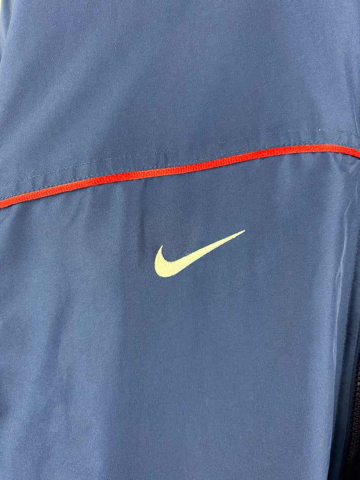 Vintage Nike USA Hockey Navy & Red Fleece Reversible Jacket