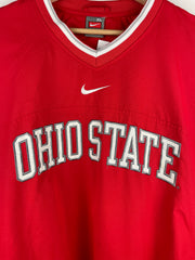 Vintage Nike Ohio State Red Pullover Windbreaker