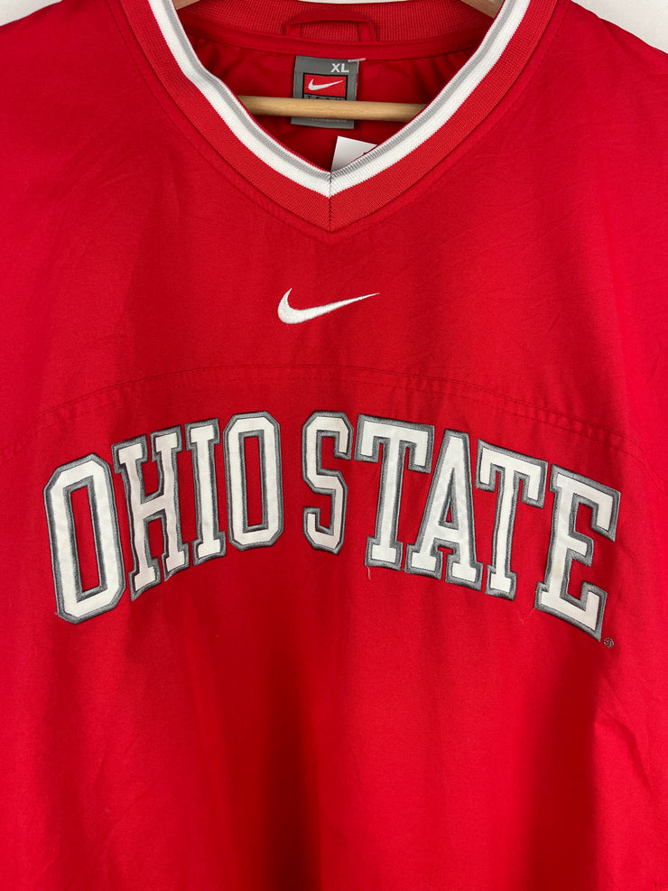 Vintage Nike Ohio State Red Pullover Windbreaker