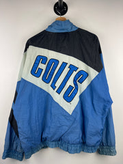 Vintage 90s NFL Logo 7 Indianapolis Colts Faded Blue Windbreaker