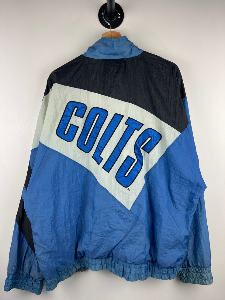 Vintage 90s NFL Logo 7 Indianapolis Colts Faded Blue Windbreaker
