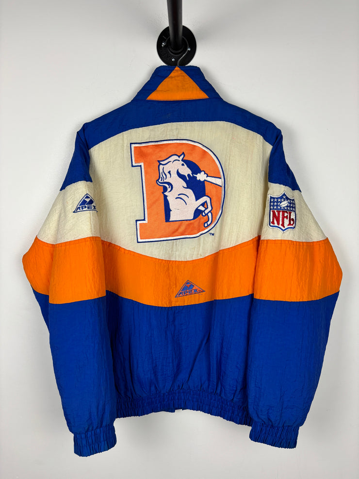 Vintage 90s NFL Apex Denver Broncos Blue Insulated Jacket