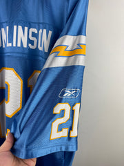Vintage NFL Reebok San Diego Chargers Tomlinson Baby Blue Football Jersey