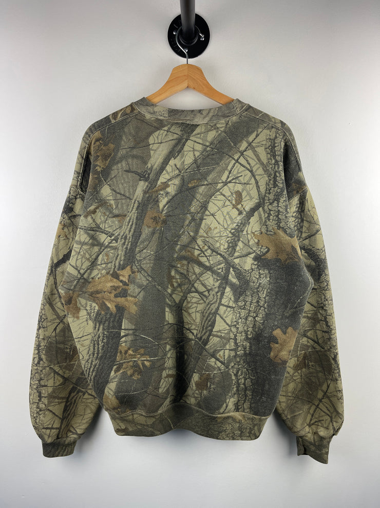 Vintage 90s Real Tree Camo Crewneck