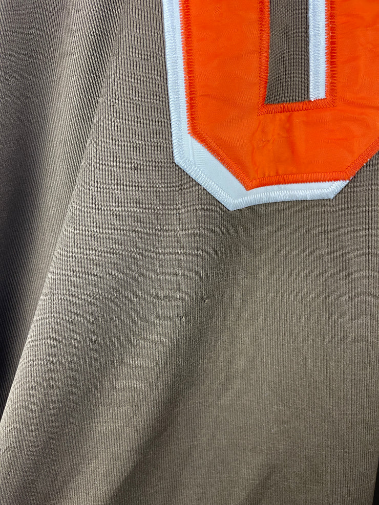 Vintage Y2K Fubu Embroidered Brown & Orange Football Jersey