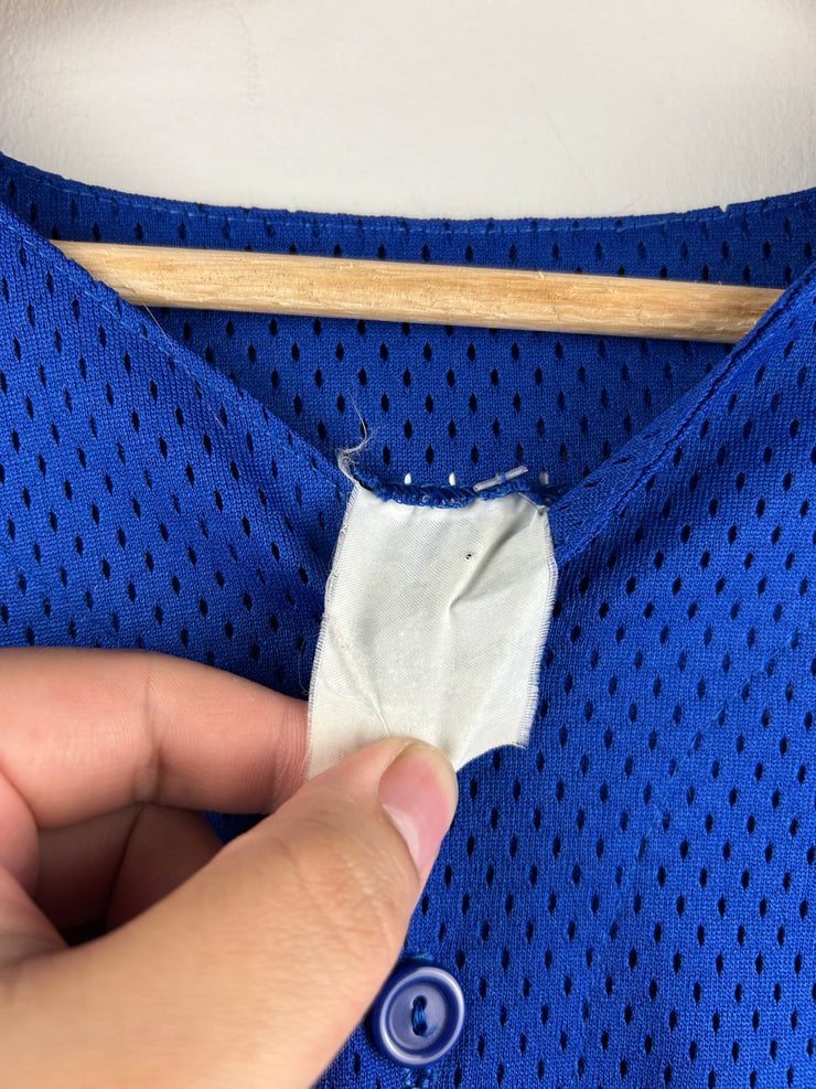 Vintage MLB Majestic Los Angeles Dodgers Blue Mesh Baseball Jersey
