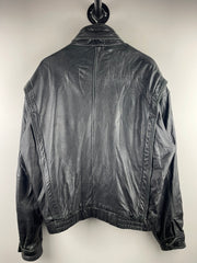 Vintage Wilsons Leather Black Leather Bomber Jacket