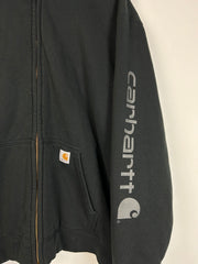 Vintage Y2K Carhartt Insulated Zip Up Black Hoodie