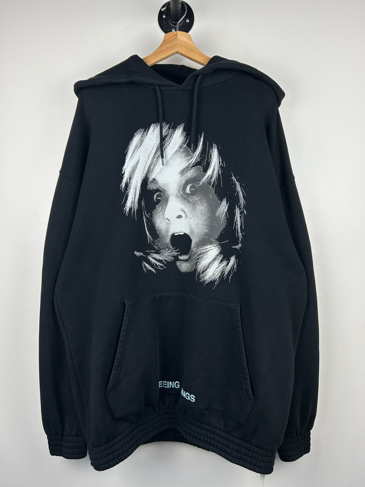 Off White Screaming Girl Arrows Black Hoodie