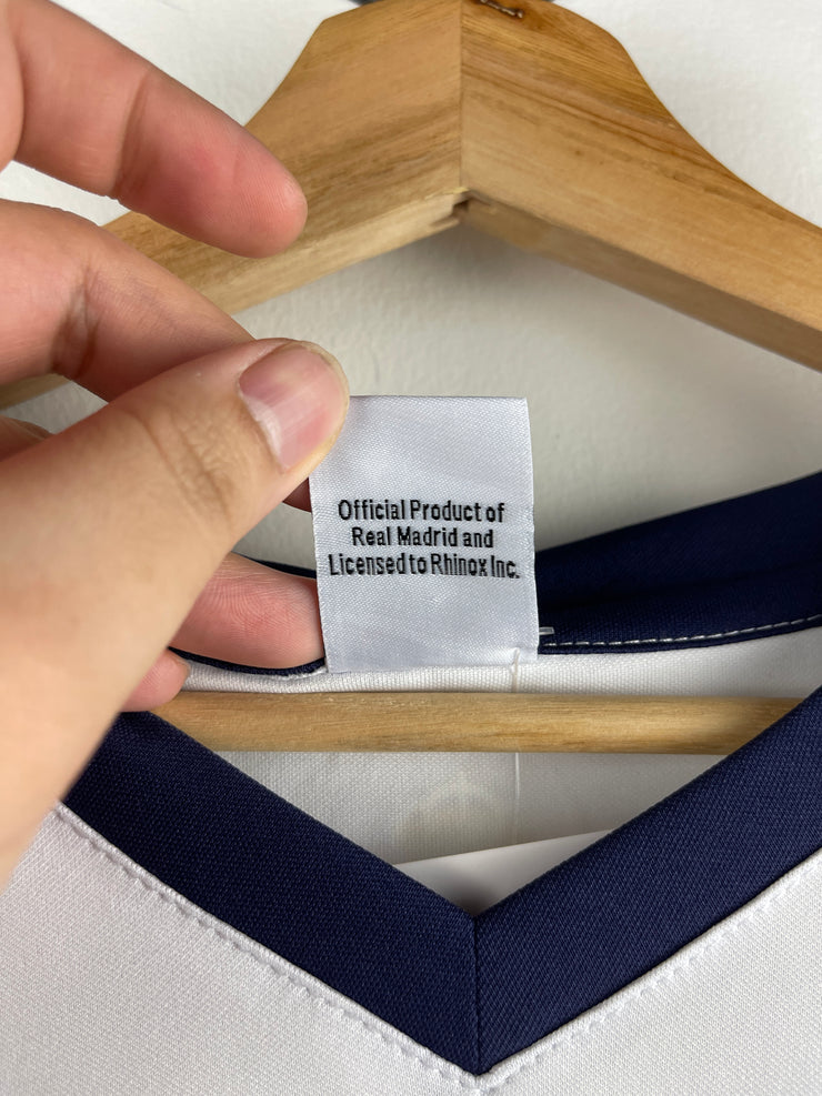 Vintage Real Madrid White Soccer Jersey