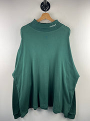 Vintage 90s Carhartt Spellout Embroidered Green Turtle Neck Long Sleeve