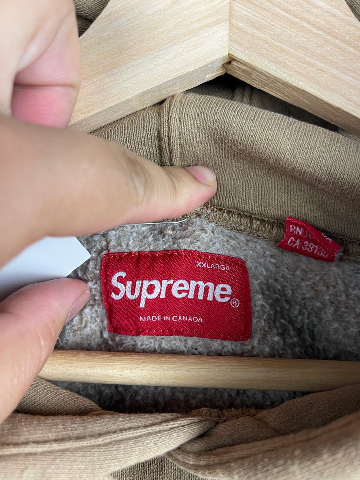 Supreme SS23 Overdyed S Logo Natural Hoodie