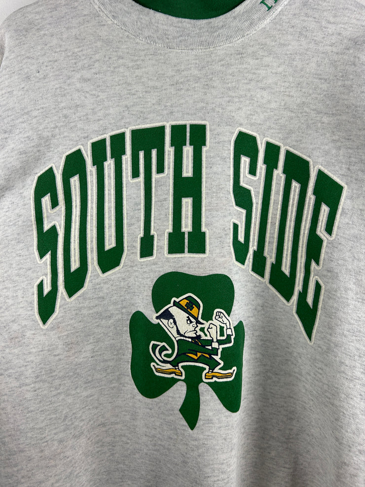 Vintage 90s Dodger Notre Dame South Side Grey Crewneck