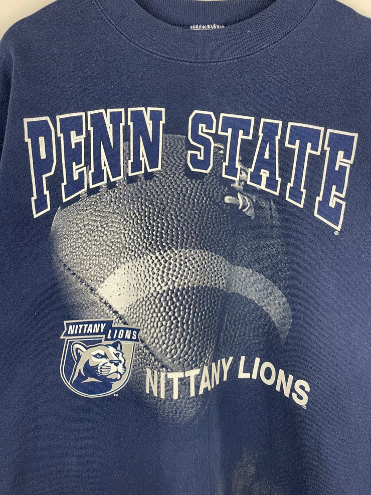 Vintage 90s Penn State Nittany Lions Football Navy Crewneck