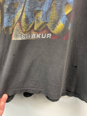 Vintage 90s Tupac Shakur 2Pac Thug Life Black Rap Tee