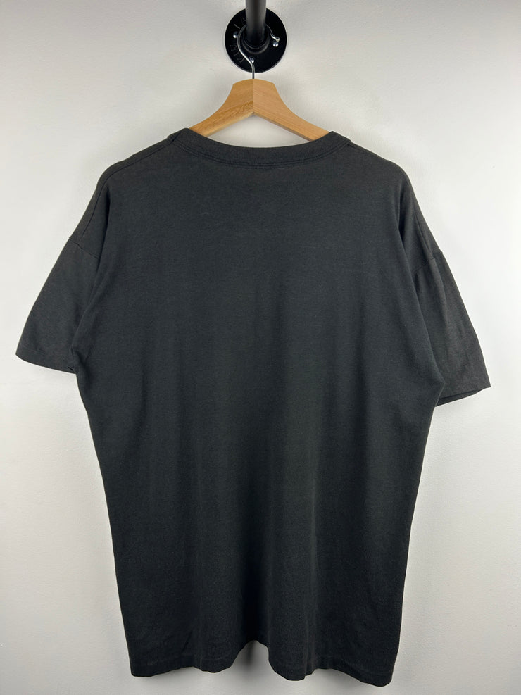 Vintage 90s I Dont Need Your Attitude Comedy Black Tee