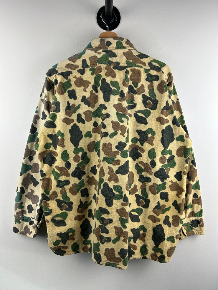 Vintage 80s Woolrich Camo Long Sleeve Button Up Shirt