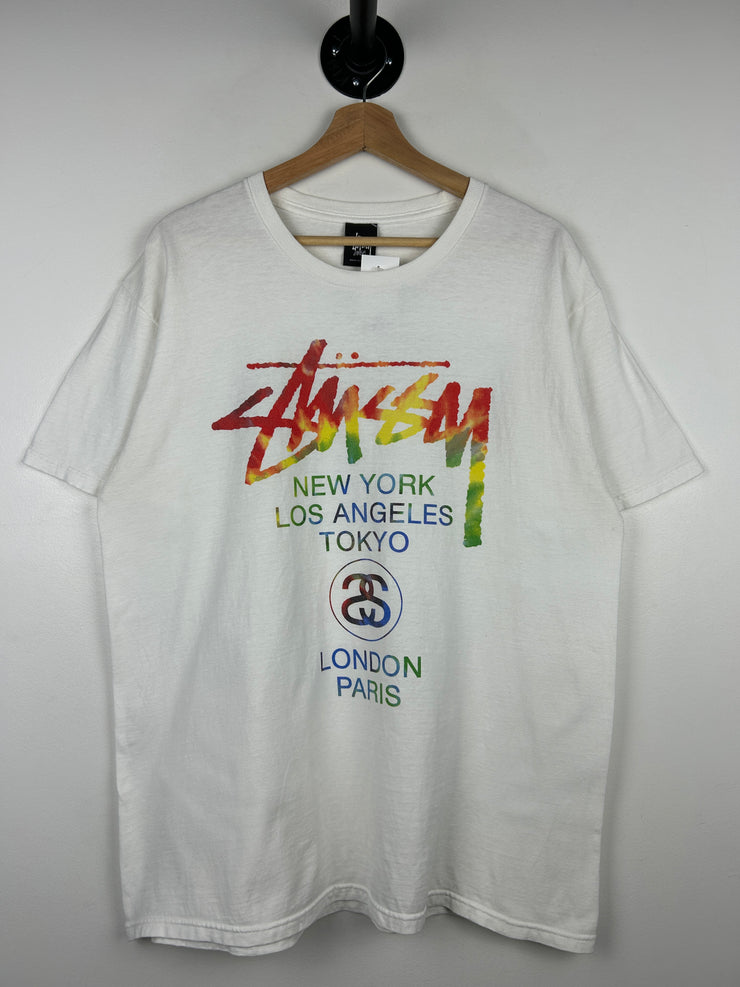 Stussy World Tour White Tee