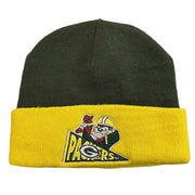 Vintage 90's NFL Logo 7 Green Bay Packers Taz Green Beanie