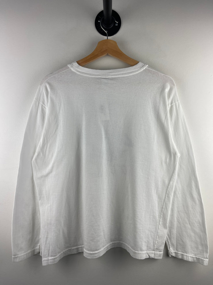 Vintage 90s NHL Buffalo Sabres Hebrew White Long Sleeve