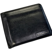 Burberry Black Leather Bifold Wallet