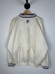 Vintage 90's Pro Player New York Yankees Half Zip White Windbreaker